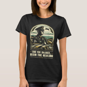 Veteraan Suicide Awareness Mental Health Military T-shirt