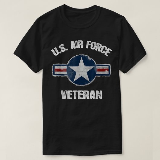  Veteraan T-shirt van de Amerikaanse luchtmacht -  (Design voorkant)