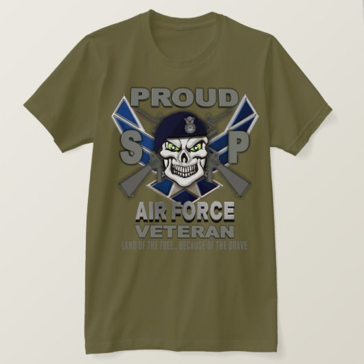 Veteraan T-Shirt van de luchtmacht (Design voorkant)