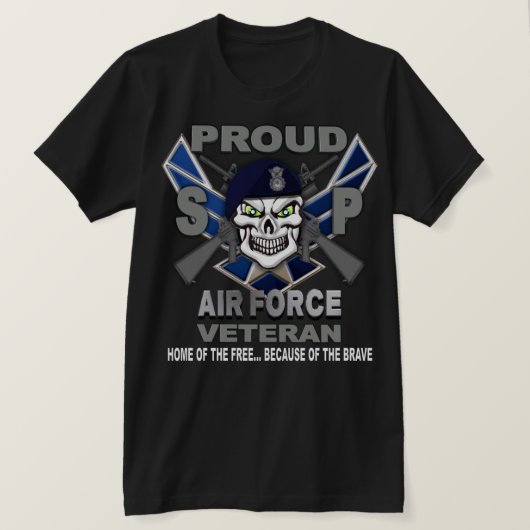 Veteraan T-Shirt van de luchtmacht (Design voorkant)