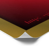 Veteraan Tribut met rode papaver Poster (Hoek)