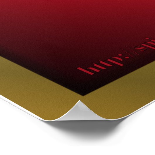 Veteraan Tribut met rode papaver Poster (Hoek)