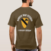 Veteraan uit de Koreaanse oorlog - 1e Cav T-shirt (Achterkant)