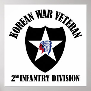Veteraan uit de Koreaanse oorlog - 2de ID Poster