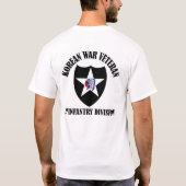 Veteraan uit de Koreaanse oorlog - 2de ID T-shirt (Achterkant)
