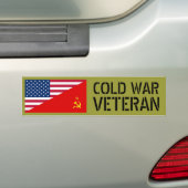 Veteraan uit de Koude Oorlog Bumpersticker (Op auto)