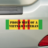 Veteraan uit Vietnam Bumpersticker (Op auto)