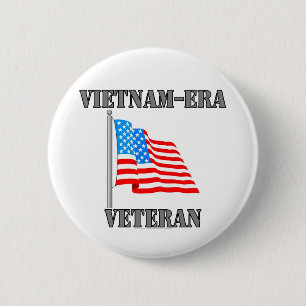 Veteraan uit Vietnam Ronde Button 5,7 Cm