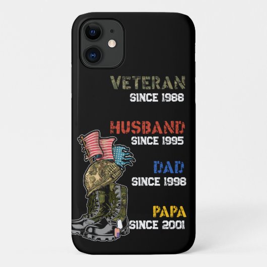 Veteraan vader echtgenoot vader opa Familie Gift Case-Mate iPhone Case (Achterkant)