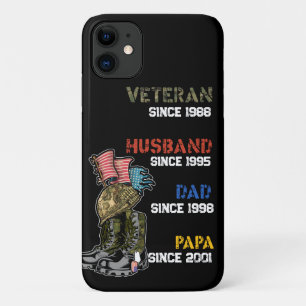 Veteraan Vader Man Papa Opa Familie Cadeau Case-Mate iPhone Case