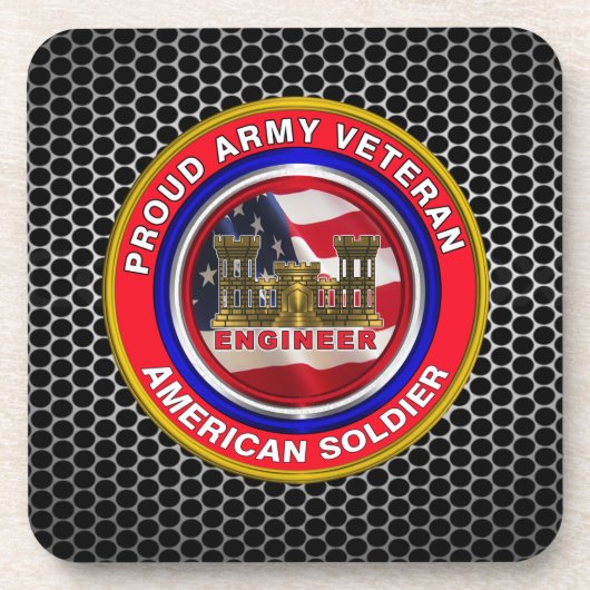 Veteraan van boordwerktuigkundige bier onderzetter (Voorkant)