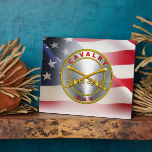 Veteraan van Cavalry "CAV Trooper" Fotoplaat