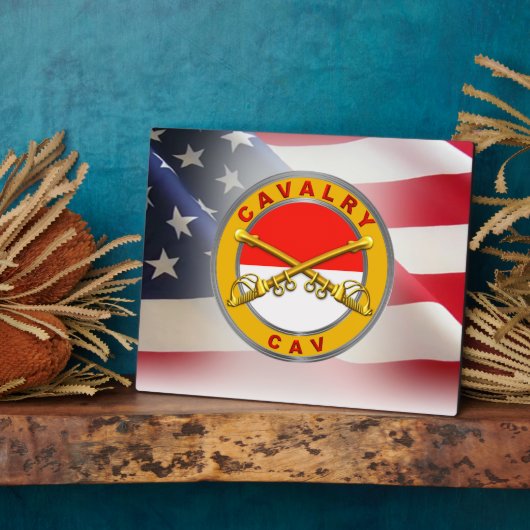 Veteraan van Cavalry "CAV Trooper" Fotoplaat (Zijkant)