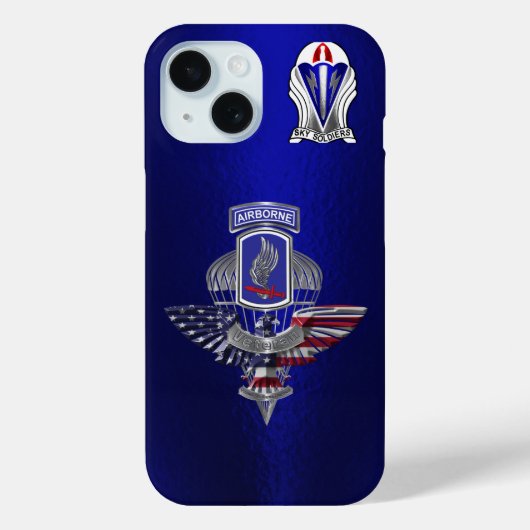 Veteraan van de 173rd Airborne Brigade Case-Mate iPhone Case (Achterkant)