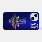 Veteraan van de 173rd Airborne Brigade iPhone 15 Case (Achterkant horizontaal)