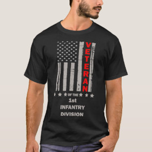 Veteraan van de 1e infanteriedivisie t-shirt