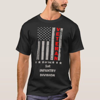 Veteraan van de 1e infanteriedivisie t-shirt