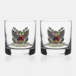 Veteraan van de 1e Pantserdivisie Whisky Glas