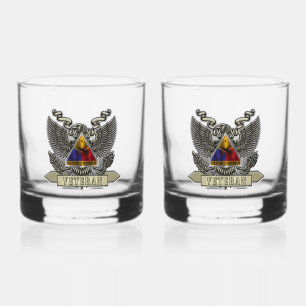 Veteraan van de 1e Pantserdivisie Whisky Glas