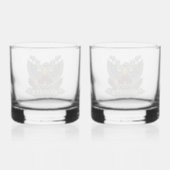 Veteraan van de 1e Pantserdivisie Whisky Glas (Achterkant)