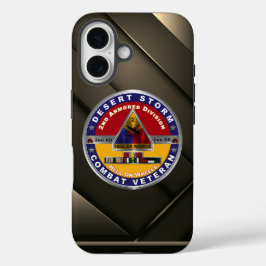 Veteraan van de 2e Gepantserde Divisie Desert Stor iPhone 16 Hoesje
