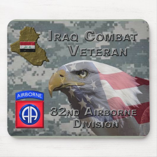 veteraan van de 82e Airborne Div in Irak Muismat (Voorkant)
