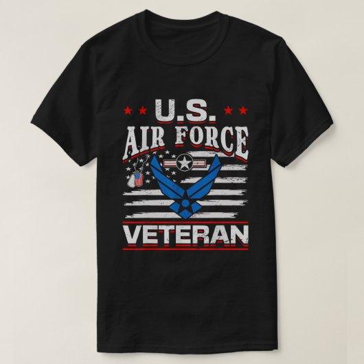 Veteraan van de Amerikaanse luchtmacht T-shirt (Design voorkant)