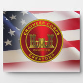 Veteraan van de gevechtsingenieur van het leger fotoplaat (Voorkant)