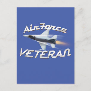 Veteraan van de luchtmacht briefkaart