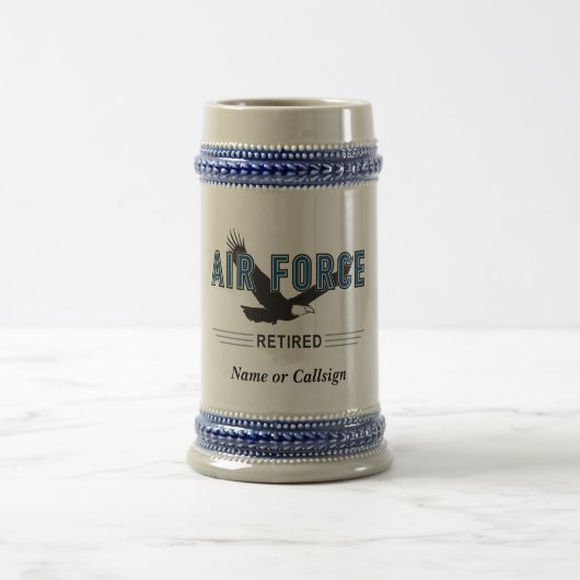 Veteraan van de luchtmacht in ruste bierpul (Center)