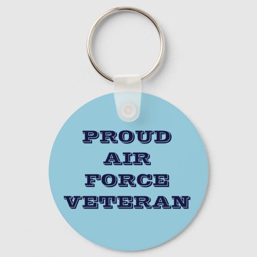 Veteraan van de luchtmacht Sleutelhanger Proud (Voorkant)