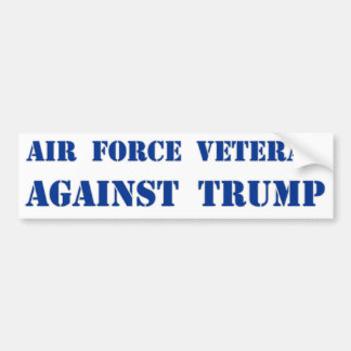 Veteraan van de luchtmacht tegen Trump-Bumperstick Bumpersticker