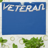 Veteraan van de luchtmacht theedoek (Gevouwen)