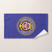 Veteraan van de marine bad handdoek (Handdoek)