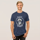 Veteraan van de Marine Tri-Blend Shirt (Voorkant volledig)