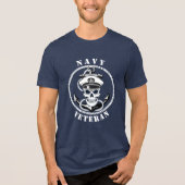 Veteraan van de Marine Tri-Blend Shirt (Voorkant)