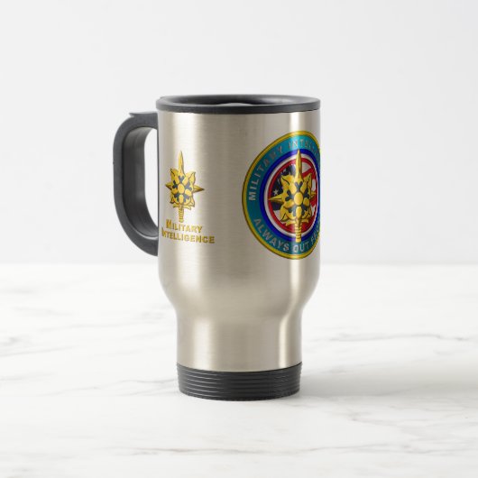 Veteraan van de militaire inlichtingendienst reisbeker (Voorkant links)
