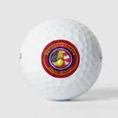 Veteraan van de Ordnance Corps Golfballen (Voorkant)