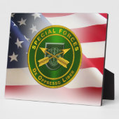 Veteraan van de speciale strijdkrachten fotoplaat (Zijkant)