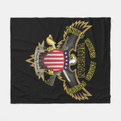 Veteraan van de strijdkrachten van de Verenigde St Fleece Deken (Voorkant (Horizontaal))