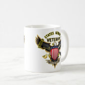 Veteraan van de strijdkrachten van de Verenigde St Koffiemok (Voorkant rechts)