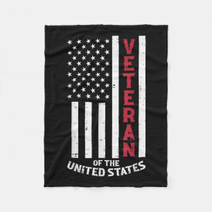 Veteraan van de Verenigde Staten Amerikaanse vlag  Fleece Deken