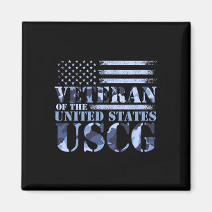 Veteraan van de Verenigde Staten USCG Camo America Magneet
