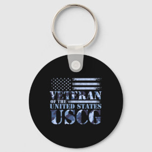 Veteraan van de Verenigde Staten USCG Camo America Sleutelhanger