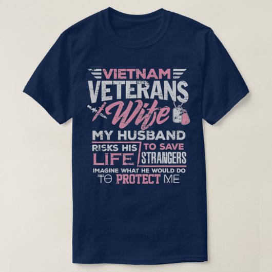 Veteraan van een Vietnam-veteraan T-shirt (Design voorkant)