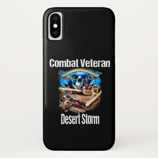 Veteraan van gevechten met mobiele telefoon Deser Case-Mate iPhone Case (Achterkant)
