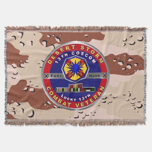 Veteraan van het 13e Corps Support Command Desert  Deken (Voorkant)
