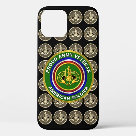 Veteraan van het 3e Gepantserde Cavalerie Regiment Case-Mate iPhone Case (Achterkant)