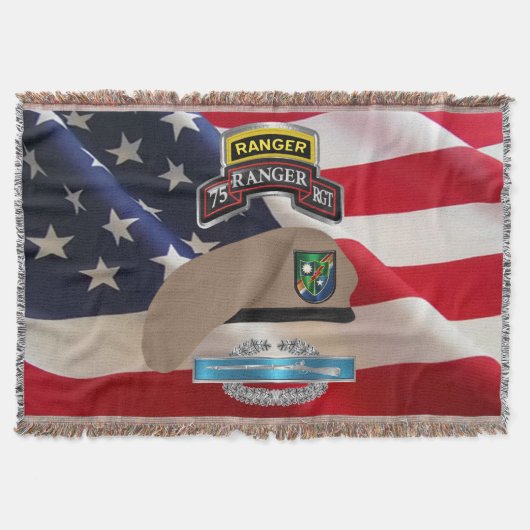 veteraan van het 75e Ranger Regiment Deken (Voorkant)