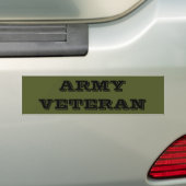 Veteraan van het Bumpersticker Leger (Op auto)